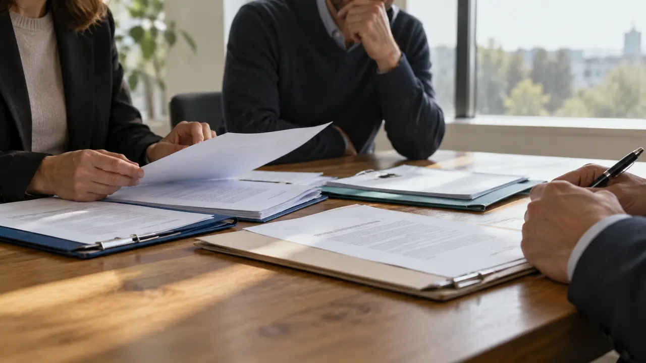 Contrats et pièces de consommation rassemblés dans des chemises