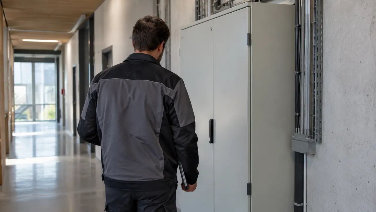 Vérification d’un point de comptage dans un bâtiment professionnel